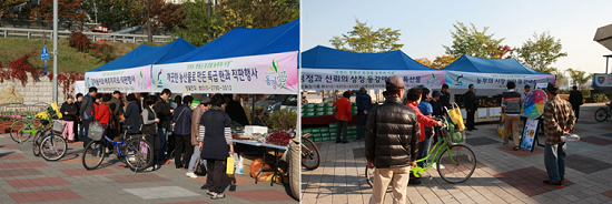 2012년 뚝섬한강공원 동강애 파머스마켓 현장모습