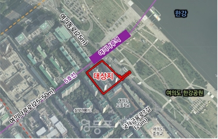 ▲영의도 목화아파트 위치도/서울시 제공