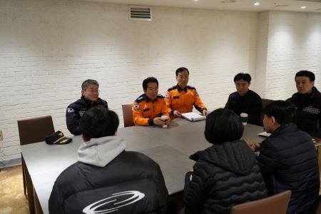 3월 18일 열린 관서장 현장컨설팅 회의(@영등포소방서)