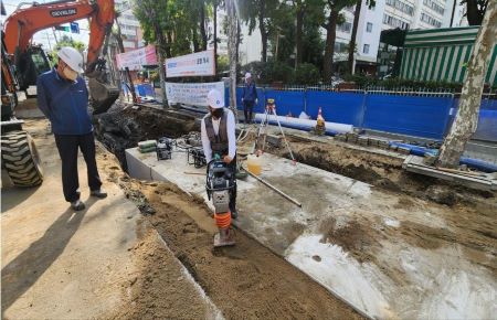 문래동 경인로 77길 일대 하수관로 정비공사 현장(@영등포구)