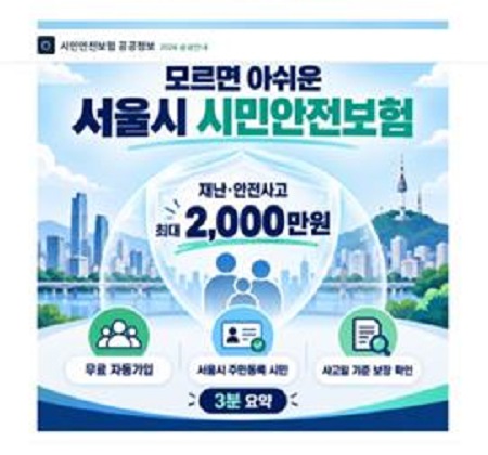 서울시민안전보험 피싱 사이트 예시(@서울시)
