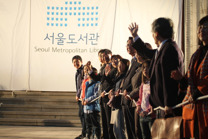 서울도서관 개관식에 참여한 박원순 서울시장     ⓒ이신영 