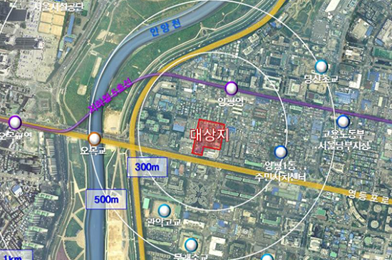 양평제14 도시환경정비구역 위치도