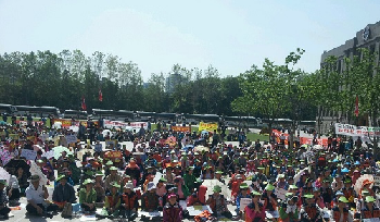 5월 21일(화) 오후 서울광장에서 열린 ‘뉴타운재개발 사태해결 촉구대회’