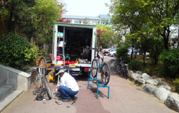 영등포 장훈고등학교 자전거 수리 