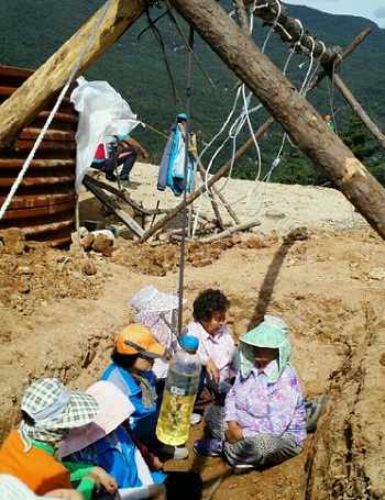 밀양시 단장면 동화전 96 현장 (6일 오후의 모습) 