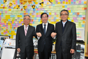 박원순 서울시장과 참여 단체 회장