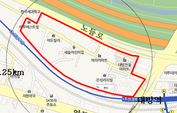 신길밤동산 위치도 