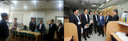 고대부고 교내 시설(왼쪽) 배재고 교내 시설(오른쪽)