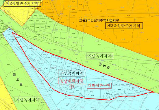 용도지역·지구, 용도구역 결정 조서