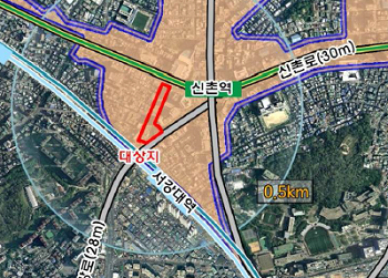 마포구 노고산동 57-53번지 일대 관광숙박시설이 확충 대상지 