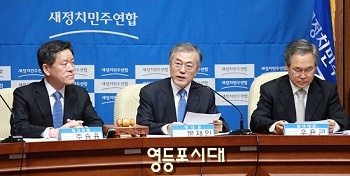 문재인 대표가 “일자리를 창출해 우리 청년들에게 미래를 열어줘야 한다”고 강조하고 있다. Ⓒ안영혁 기자