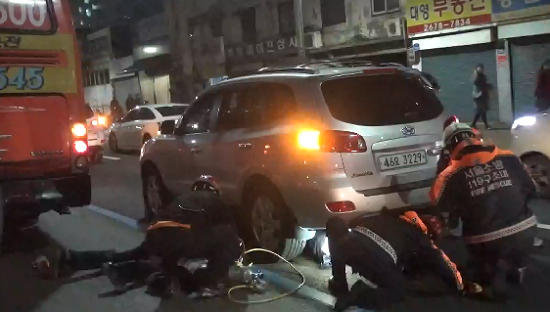 영등포구 영인로 교통사고 발생 현장 ⓒ영등포소방서