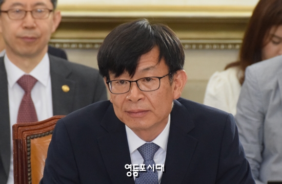 ▲청문회에 참석한 김상조 공정거래위원장 후보자 &copy;영등포시대