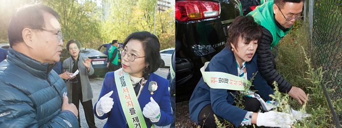 ‘서울특별시 영등포구 어린이 놀이시설 안전관리에 관한 조례안’을 대표 발의한 박미영 의원(사진 왼쪽)과 서울특별시 영등포구 아동복지심의위원회 구성 및 운영에 관한 조례안’을 대표 발의한 오현숙 의원(사진 오른쪽) &copy;영등포구의회 