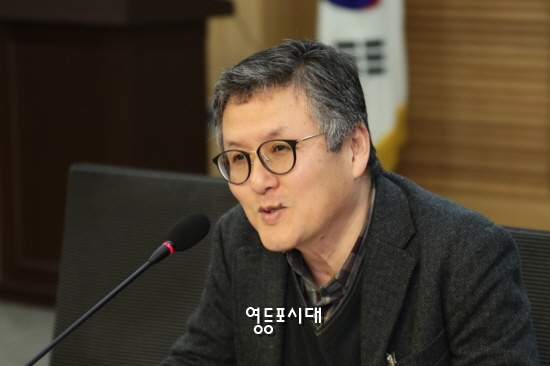 조민호 인터넷신문위원회 전문위원이 자율심의와 언론윤리에 대해 밝히고 있다. Ⓒ영등포시대 