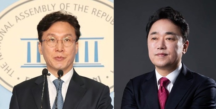 김민석 후보(왼쪽), 박용찬 후보(사진 오른쪽)