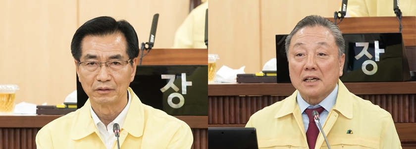 고기판 신임의장(사진 왼쪽)과 장순원 신임 부의장(사진 오른쪽)