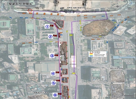 발굴조사 현황도 