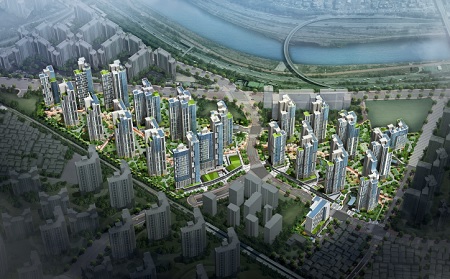 이문4 재정비촉진구역 재개발사업 조감도