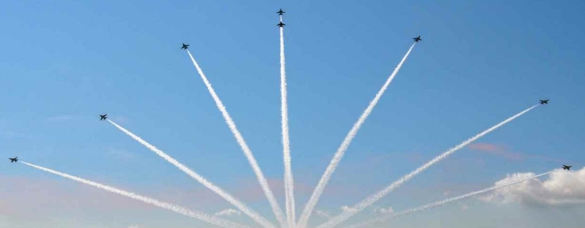 ▲840 블랙이글스 비행 모습/이미지=블랙이글스 홈페이지 갈무리