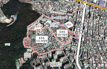 강서구 등촌동 515-44일대 외 2개소 모아타운(위치도 및 기본구상안)