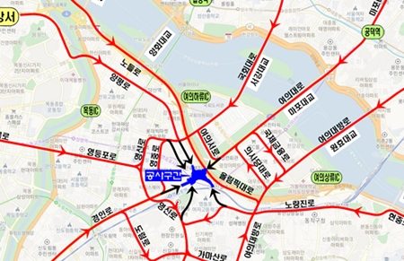 ▲공사중 우회도로