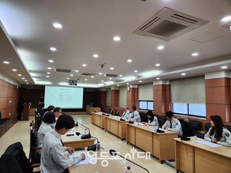 ▲서울지방병무청이 중부권 광역수사대 및 현장청과 25일 소통 간담회를 열고 있다./이미지=서울지방병무청 제공