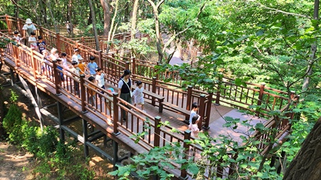 ▲송파구 오금공원 무장애숲길. ⓒ서울시 제공