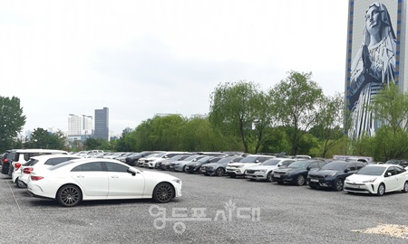 ▲영등포구 여의도동 61-1에 조성된 자투리땅 주차장. ⓒ영등포구 제공