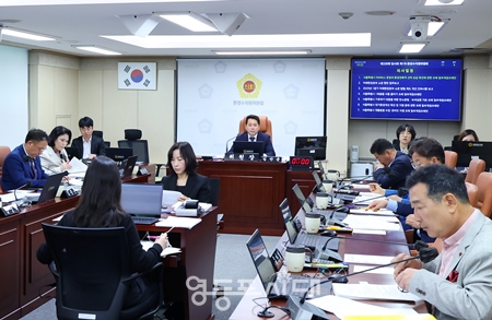 ▲임만균 환경수자원위원회 위원장이 제330회 임시회 기후환경본부 소관 업무보고 중 ‘서남 집단에너지시설(2단계) 건설 사업’ 지연을 우려하며 소관 본부에서 “더욱 면밀하게 준비할 것”을 촉구했다./이미지=서울시의회 제공 