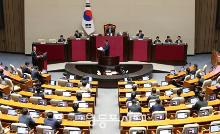 ▲국회는 5월 1일, 제424회 국회(임시회) 제7차 본회의를 열고 법률안 32건을 포함한 총 46건의 안건을 처리했다. Ⓒ영등포시대
