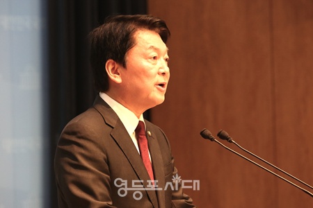 ▲안철수 국민의힘 의원이 15일 서울 여의도 국회 소통관에서 기자회견을 하고 있다. ⓒ영등포시대