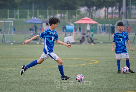 ▲문무팀에 선발되어 ‘화랑대기 국제 유소년축구대회’에 참가하는 장믿음 선수/이미지=영등포구 스포츠클럽 제공