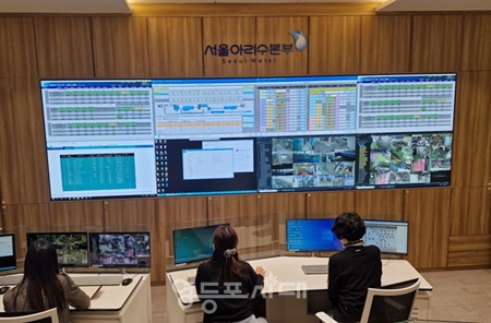 ▲수질자동감시시스템 모니터링/이미지=서울시 제공