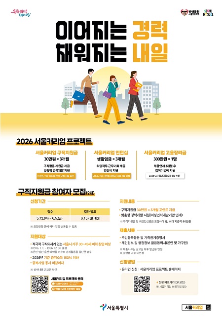 2026 ‘서울커리업’ 홍보 포스터(@서울시)