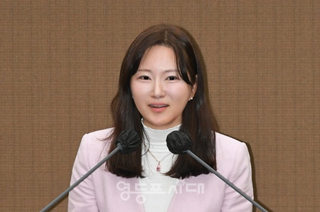▲서울시의회 국민의힘 윤영희 대변인이 “‘자격 미달’인 정원호 민주당 서울시장 후보는 구차한 변명을 멈추고 즉각 사퇴하라”고 직격탄을 날렸다./이미지=서울시의회 