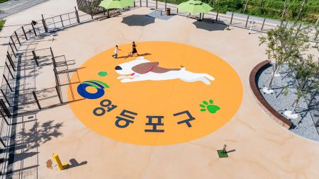 2025년 8월 개장한 반려견 놀이터(@영등포구)