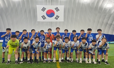 ▲경상북도 경주시 일원에서 열린 ‘2026 화랑대기 전국 유소년 축구대회’에서 2위 리그 준우승을 차지한 영등포구 스포츠클럽 유소년 축구 전문선수반 U-12(6학년) 선수단 ⓒ스포츠클럽